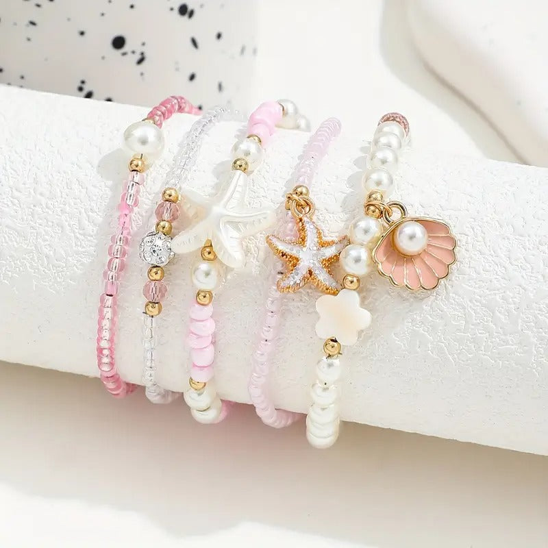 Perlen Armband Set | Gemeinsam gegen Brustkrebs