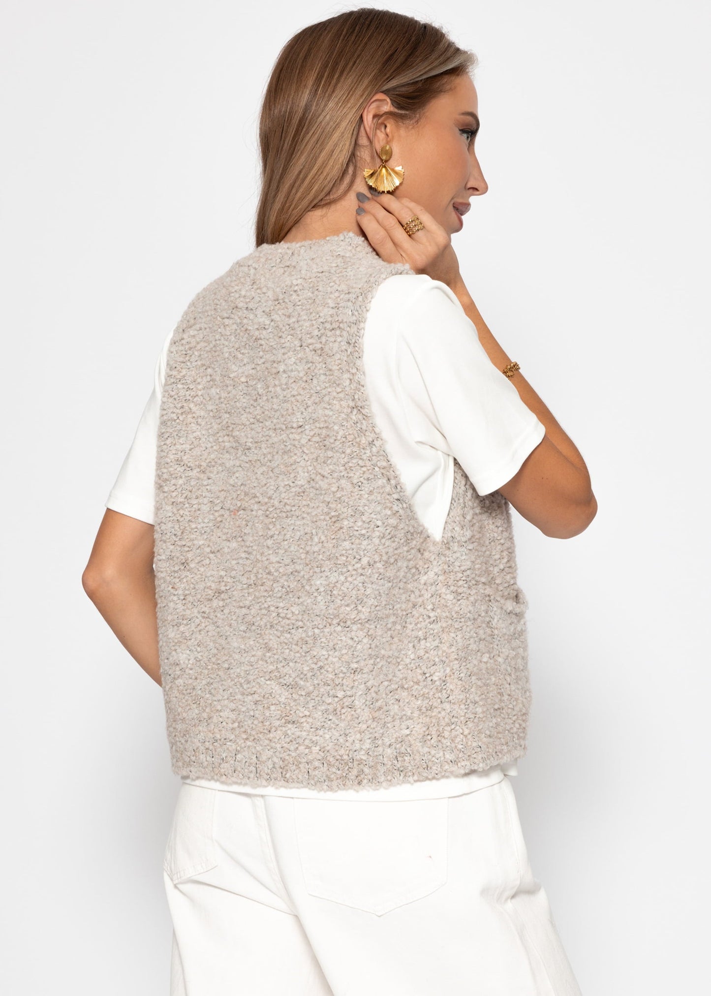 Elodie™ – Strickweste mit Knöpfen