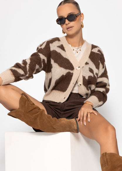 Milena™ – Strickjacke mit wildem Muster