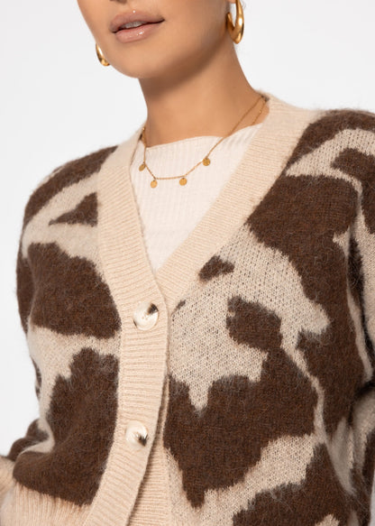 Milena™ – Strickjacke mit wildem Muster