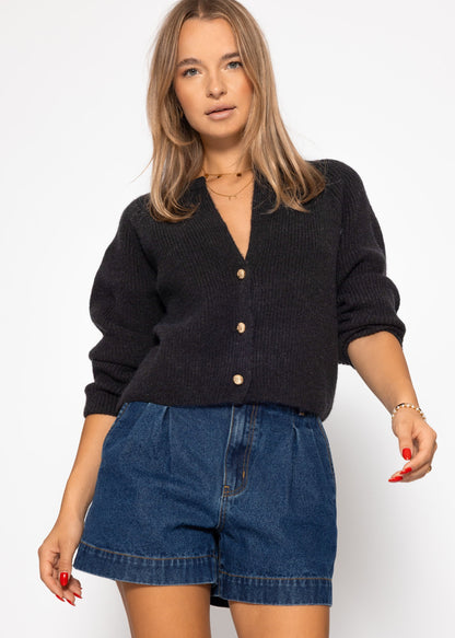 Noemie™ – Dunkler eleganter Cardigan