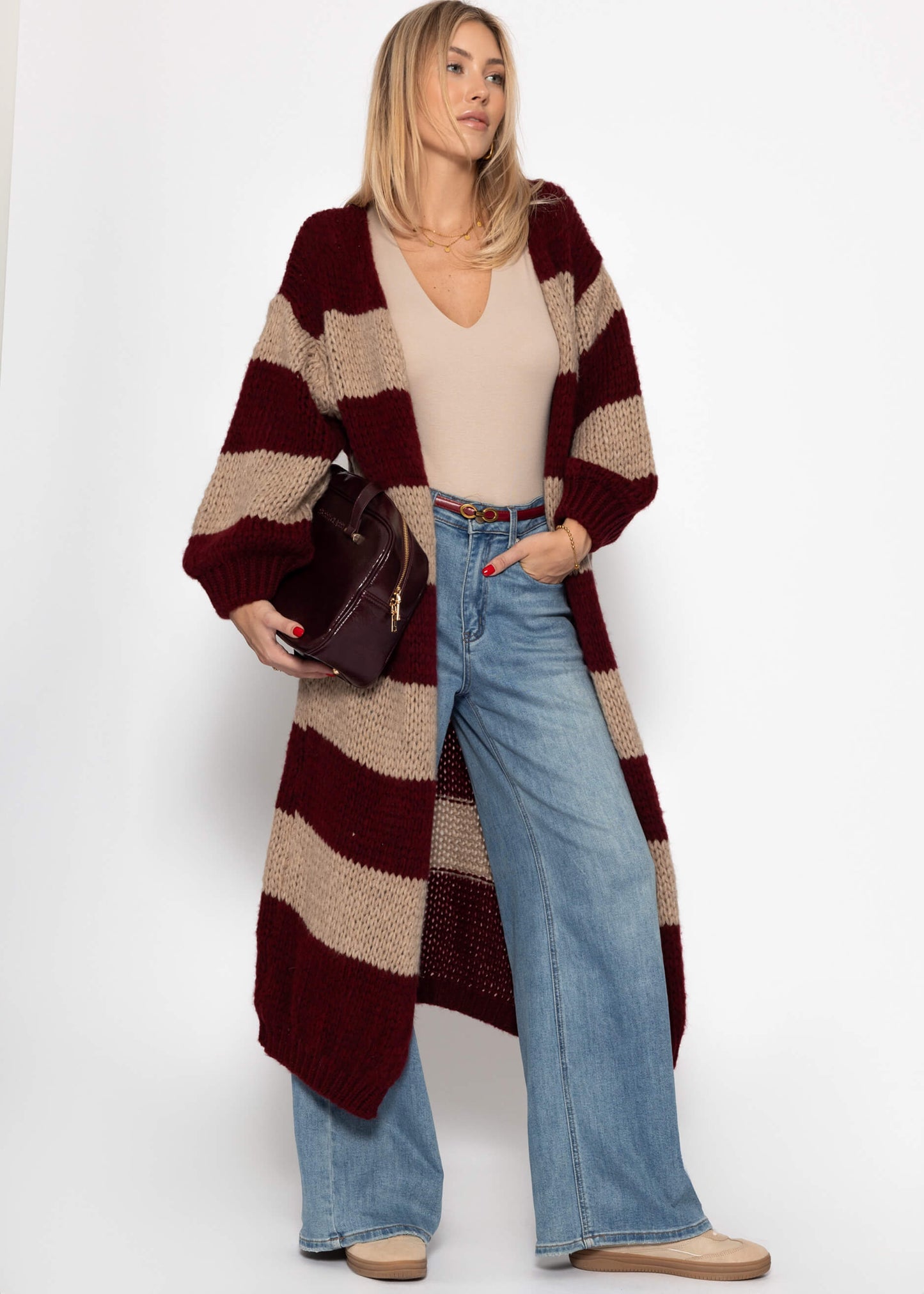 Candice™ – Lange Strickjacke