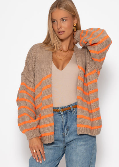 Lorena™ – Strickjacke mit auffälligen Streifen