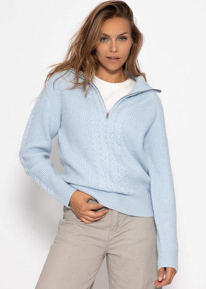 Elise™ – Pullover mit halbem Reißverschluss