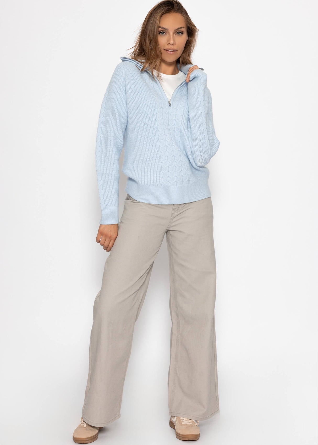 Elise™ – Pullover mit halbem Reißverschluss