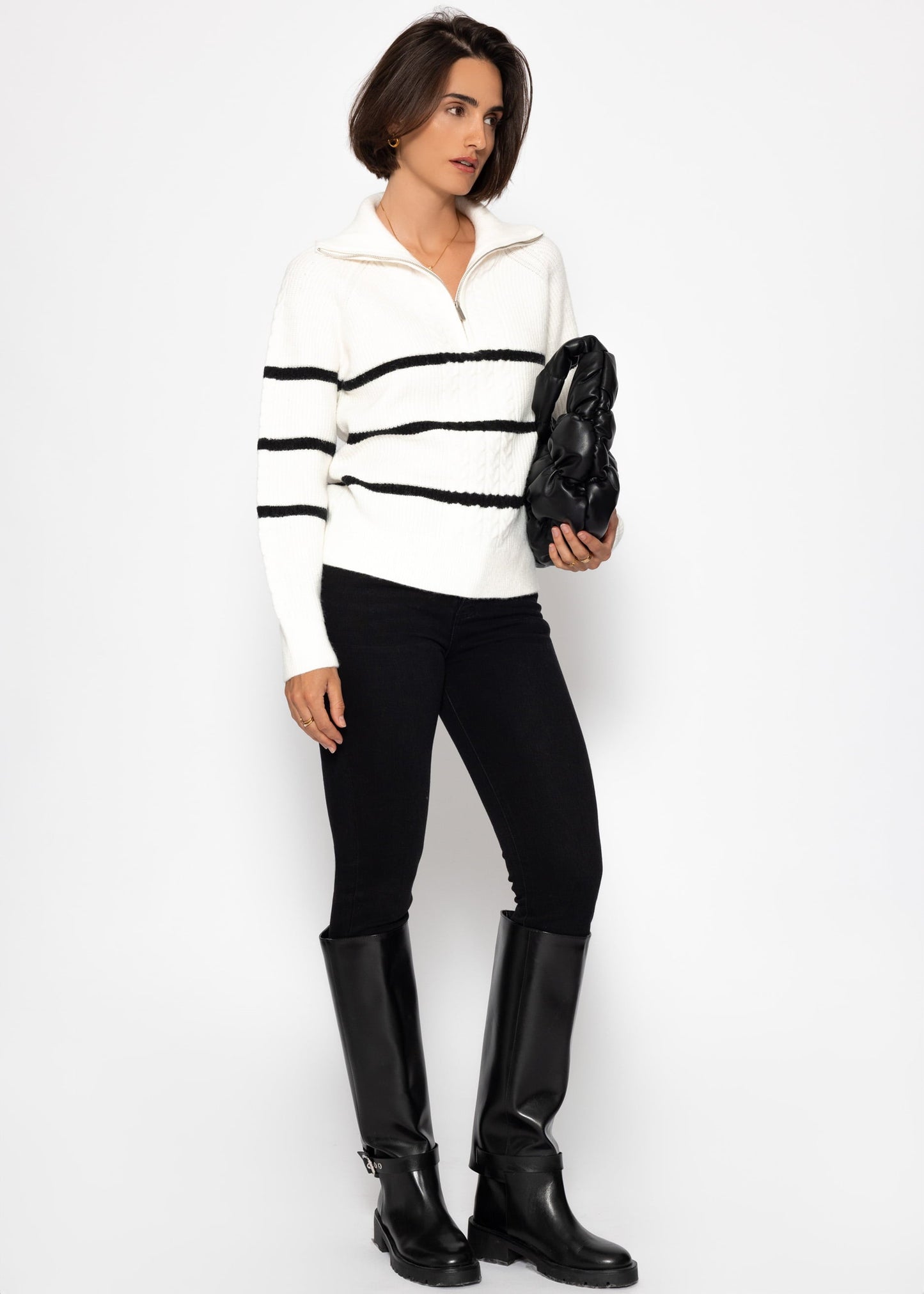 Elise™ – Pullover mit halbem Reißverschluss