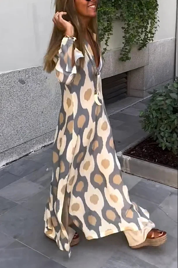 Marielle™ – Gemustertes Maxikleid